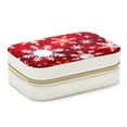 thumbnail image 1 of Christmas Snowflakes Velvet Portable Jewelry Stand with Removable Compartment - Organizer Box, Necklace Holder, Jewelry Display - Gift, 1 of 7