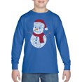 thumbnail image 1 of Christmas Snowman - Boy's Word Art Long Sleeve T-Shirt, 1 of 2