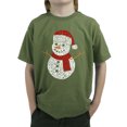thumbnail image 1 of Christmas Snowman - Boy's Word Art T-Shirt, 1 of 2
