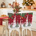 thumbnail image 1 of Christmas Snowman Chair Covers Set of 1 Classic Winter Christmas Tree Red Chair Back Covers Stretch Removable Washable Slipcovers Protector for Dining Room Kitchen Party Decor, 1 of 5