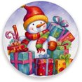 thumbnail image 1 of Christmas Snowman Coasters Absorbent Moisture Non-Slip Drink Coaster Ceramic Stone with Cork Base Desktop Protection Prevent Furniture Damage 2PCS Home Decor, 1 of 6