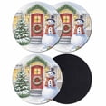 thumbnail image 1 of Christmas Snowman Coasters Set of 4, Absorbent Coasters for Drinks, Xmas Tree Winter Holiday Gifts Coaster for Desk Coffee Table Protection, Home Decor House Warming Gifts 4", 1 of 8