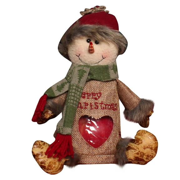 Christmas Snowman Decoration With A Festive And Attractive Design, Suitable For Home Office Party And Other Indoor Spaces During Christmas Holiday, Features A Friendly Smiling