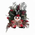 Christmas Snowman Decoration Garland. Christmas Door and Staircase