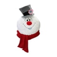 thumbnail image 1 of Christmas Snowman Doll Wall Decoration Singing Frosty Christmas Snowman Wall Decor, Happy Snowman, Holiday Door Decor Christmas Ornament, 1 of 6