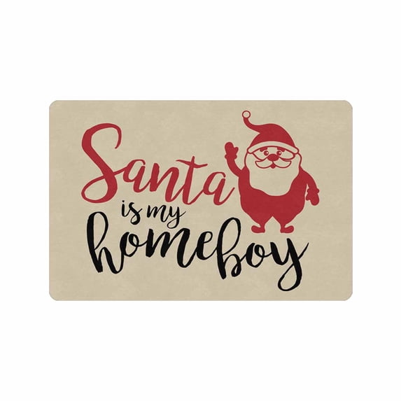 Christmas Snowman Doormat Decorative Outdoor Xmas Door Mat Anti-Slip Christmas Floor Welcome Mat Kitchen Rugs Indoor Home Garden Entry Decor, 24 x 16 Inch 30x 18 Inch