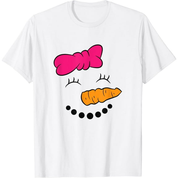 Christmas Snowman Face Snowman Costume Christmas T-Shirt