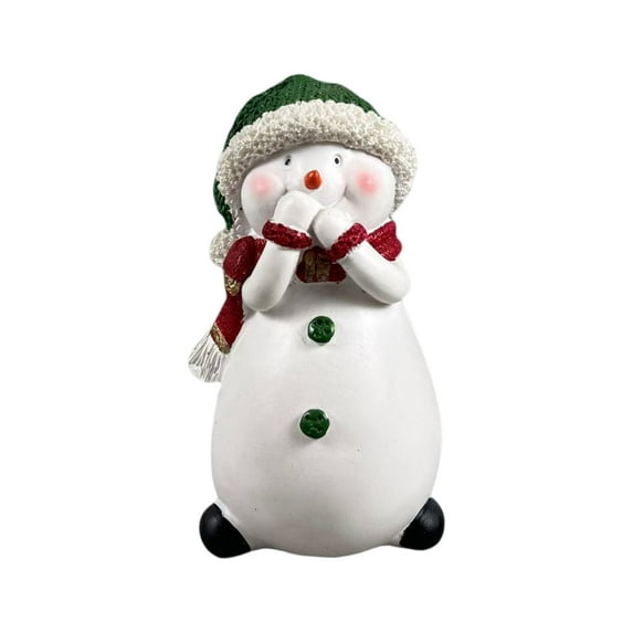 Christmas Snowman Family Statue, Christmas Winter Decoration, Christmas Resin Snowman Interior Decoration Statue for Home