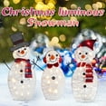 thumbnail image 1 of Christmas Snowman Figure, Light-Up Design for Home Decor, Holiday Christmas Decorations for Indoor Use, 1 of 8