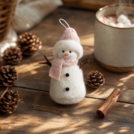 Christmas Snowman Hanging Ornament, Cute Winter Character Pendant for Xmas Tree Home Holiday Party and Festive Decor