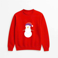thumbnail image 1 of Christmas Snowman Hat Carrot Nose Holiday Festive Winter Seasonal Graphic Sweatshirt, up to size 5XL, 1 of 2
