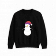 thumbnail image 1 of Christmas Snowman Hat Carrot Nose Holiday Festive Winter Seasonal Graphic Sweatshirt, up to size 5XL, 1 of 2