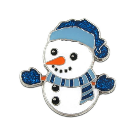 Christmas Snowman Holiday Brooch Lapel Pin