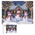 thumbnail image 1 of Christmas Snowman Holiday,Christmas Festival 500 Piece Jigsaw Puzzle for Adults Challenging Puzzle Perfect for Game Nights - A004, 1 of 8
