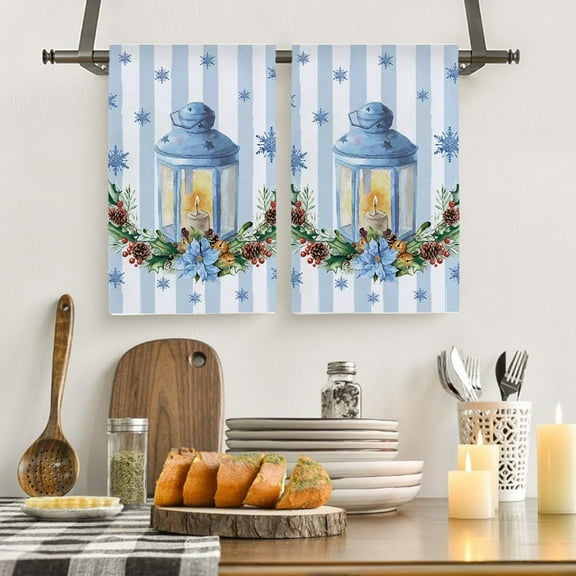 Christmas Snowman Kitchen Towel - 23.6×15.8in Soft Polyester Dish Towel, Festive Winter-Themed Drying Cloth for Cooking, Baking & Holiday Table Decoration