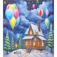 thumbnail image 1 of Christmas Snowman Landscape Dishwasher Magnet Covers for The Front Magnetic Dishwasher Cover Home Cabinet Decals 23" x 26" Refrigerator Door Home Decor, 1 of 5