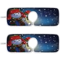 thumbnail image 1 of Christmas Snowman Lantern Sink Splash Guard for Faucet 2 Packs Faucet Absorbent Mats, Winter Snowflake Faucet Handle Drip Catcher Quickly Drying Mat for Kitchen Counter Bathroom, 14.9"x5.5", 1 of 7