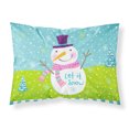 thumbnail image 1 of Christmas Snowman Let it Snow Fabric Standard Pillowcase, 1 of 2