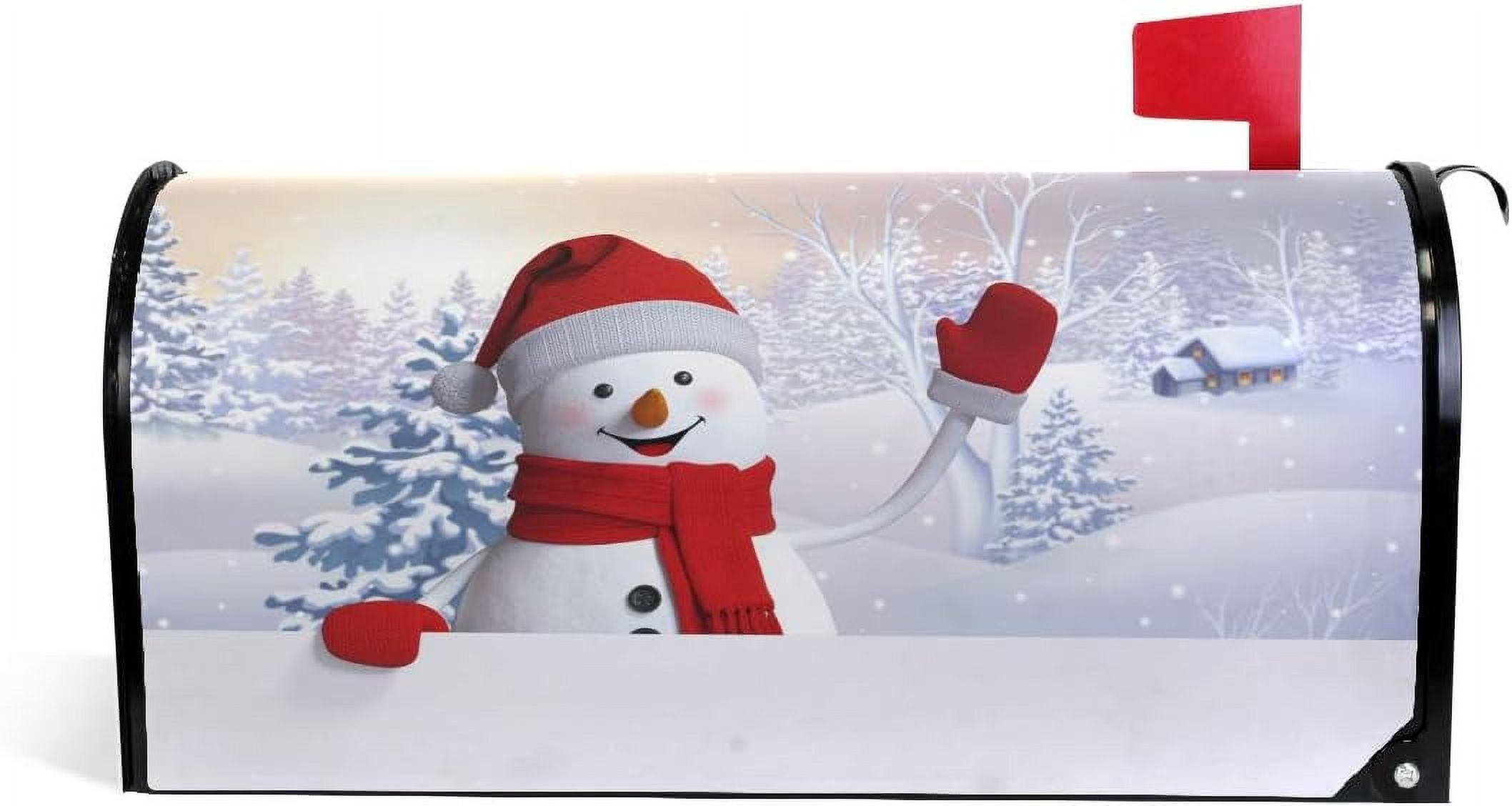 Christmas Snowman Mailbox Cover MailWraps Garden Yard Home