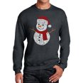 thumbnail image 1 of Christmas Snowman - Men's Word Art Crewneck Sweatshirt, 1 of 2