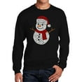 thumbnail image 1 of Christmas Snowman - Men's Word Art Crewneck Sweatshirt, 1 of 2