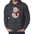thumbnail image 1 of Christmas Snowman - Men's Word Art Hooded Sweatshirt, 1 of 2