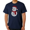 thumbnail image 1 of Christmas Snowman - Men's Word Art T-Shirt, 1 of 2
