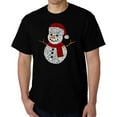 thumbnail image 1 of Christmas Snowman - Men's Word Art T-Shirt, 1 of 2