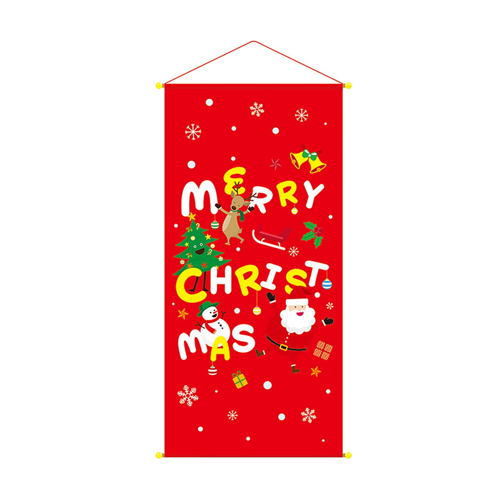 Christmas Snowman Party Mall Hanging Pennants Festive Stained Glass