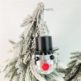 thumbnail image 1 of Clearance Christmas Decoration! Christmas Snowman Pendant Mirror Ball Ornaments Hooded Snowman Christmas Tree Decorations, 1 of 5