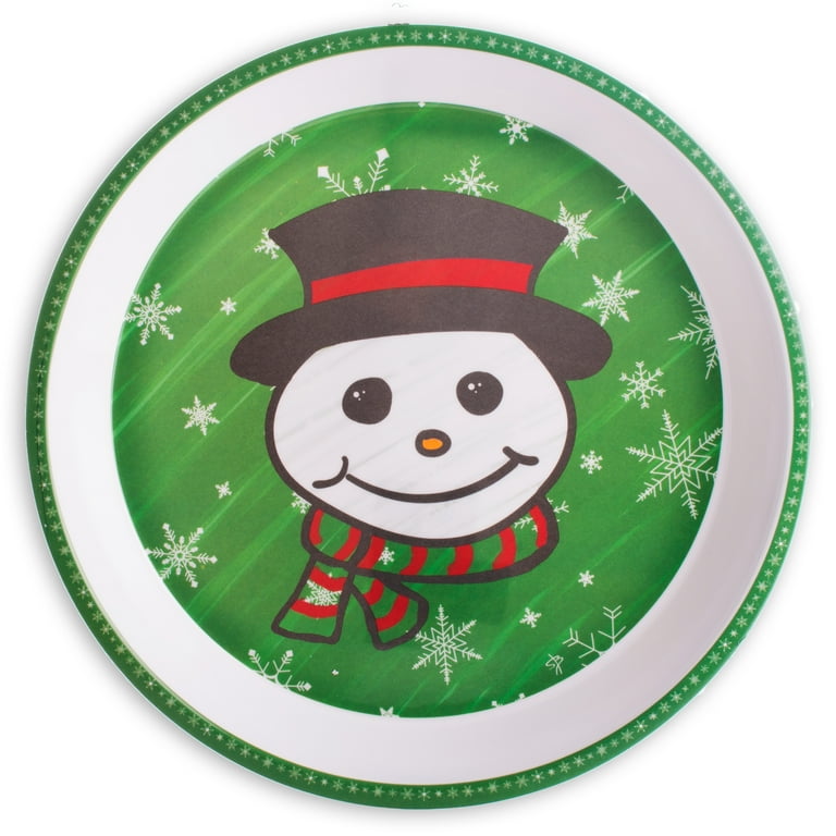 potter&#039;s studio snowman serving platter