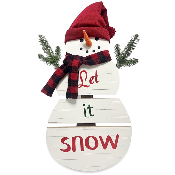 Christmas Snowman Porch Sign, Standing Snowman Christmas Welcome Sign, Holiday Party, Outdoor And Indoor Christmas Decorations, Wooden Ornaments, Three-dimensional Ornaments