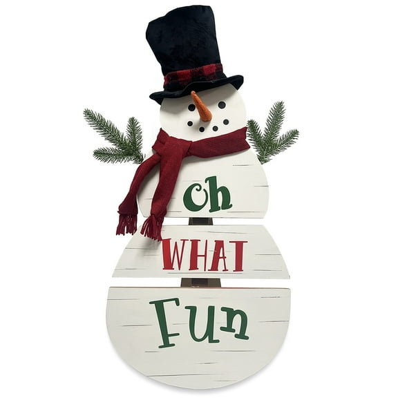 Christmas Snowman Porch Sign, Standing Snowman Christmas Welcome Sign, Holiday Party, Outdoor And Indoor Christmas Decorations, Wooden Ornaments, Three-dimensional Christmas Tree Ornaments