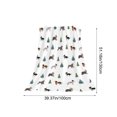 thumbnail image 1 of Christmas Snowman Print Flannel Blanket, White Cozy Soft Lightweight Nap Blanket, for Holiday Gift Home Decor, 51.18x 39.37 inch, 1 of 6