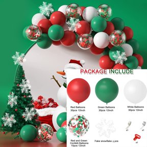 Christmas Snowman Santa Balloon Set for Holiday Party Decorations