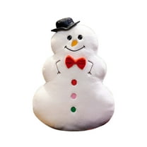 Christmas Snowman Shaped Pillows Winter Decorative Throw Cushion Doll Cartoon For Home Living Room Sofa Winter Xmas Comfort