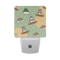 thumbnail image 1 of Christmas Snowman Sledding Rainbow Clouds LED Night Light Sensor Lamp Plug-in Adjustable Brightness 2 Pack, 1 of 7