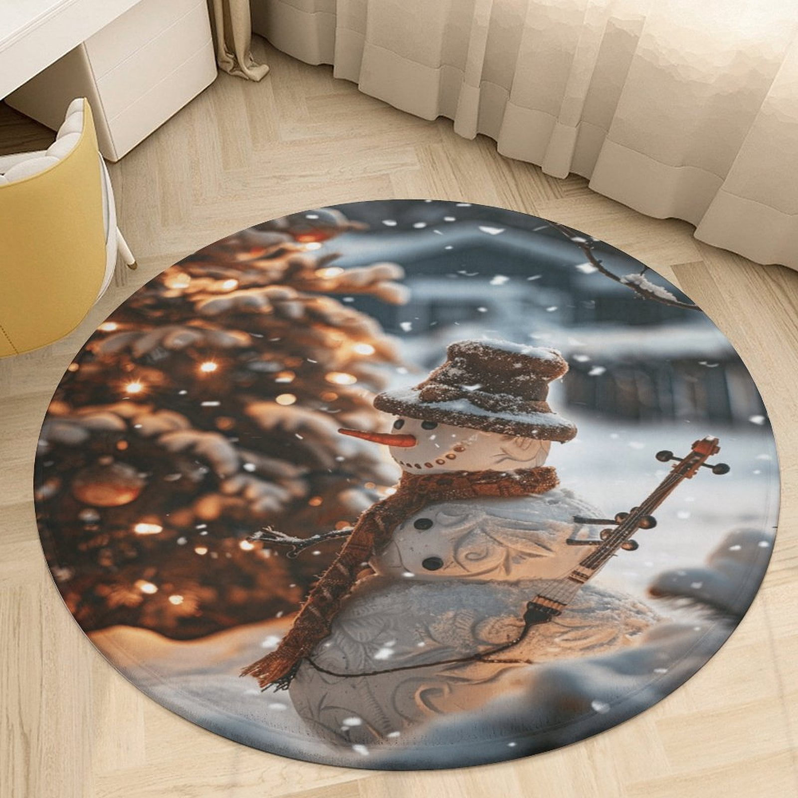 Happy Gnome Village Round Carpet NCU0TD1286 main image 1
