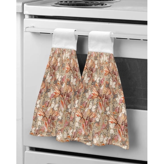 Christmas Snowman Snow Scene Car Hand Towels Microfiber Hanging Cloth Quick Dry Cleaning Cloth Xmas Kitchen Towel