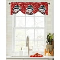 thumbnail image 1 of Christmas Snowman Snowflake Window Curtain Living Room Kitchen Cabinet Tie-up Valance Curtain Rod Pocket Valance, 1 of 6