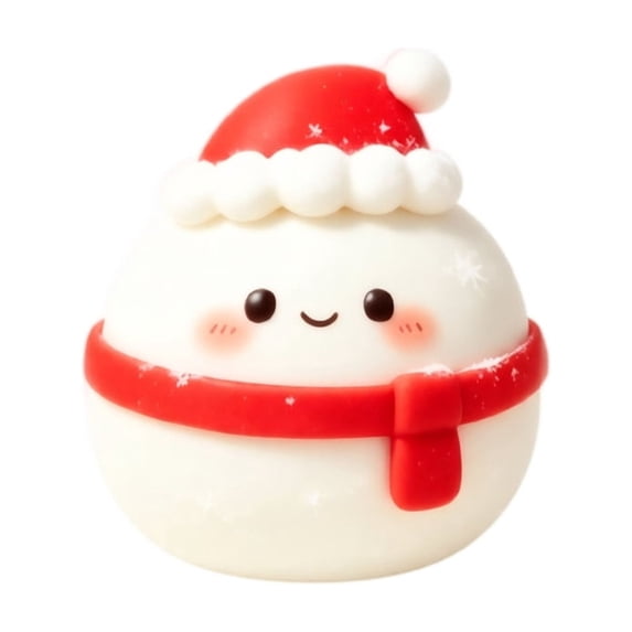 Christmas Snowman Squishy Hand Squeeze Toy Slow Rising Fidget Stress Ball for Kids Adults Teens Anxiety Relief Decompression Office Desk Desk Decoration Party Favor Fun