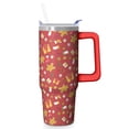 thumbnail image 1 of Christmas Snowman Stainless Steel Travel Tumbler 30oz Insulated, Winter Coffee Cup with Straw and Handle, Holiday Gift for Adults, 1 of 5