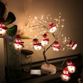 thumbnail image 1 of Christmas Snowman String Lights, 10 LEDs Short Plush Snowman Lights Battery Operated, Hanging Pendants Christmas Tree Decorations for Home Party Tree Festival, 1 of 7
