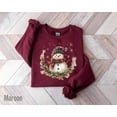 thumbnail image 1 of Christmas Snowman Sweatshirt, Cute Snowman Sweatshirt, Christmas Sweatshirt for Women, Cute Winter Sweater, Christmas, Gift For Christmas, 1 of 5