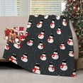 thumbnail image 1 of Christmas Snowman Throw Blanket Winter Holiday Grey Lightweight Soft Cozy Luxury Bed Blanket for Xmas Gifts Couch Sofa Bed 40x50 Inch, 1 of 6