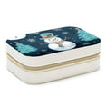 thumbnail image 1 of Christmas Snowman Velvet Portable Earring Holder with Removable Compartment: Display Case, Jewelry Box, Decorative Box - Gift!, 1 of 7