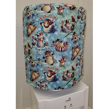 Christmas Snowman Water Bottle Cover by Penny's Needful Things by Penny's Needful Things (5 Gallon Cover)(Down Spout)