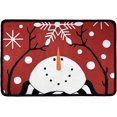 thumbnail image 1 of Christmas Snowman Welcome Door mat Non Slip Door Dirt Rugs Entrance Washable Entryway Indoor Outdoors Mats Ideal for Inside High Traffic Area 18X30 Inch, 1 of 4