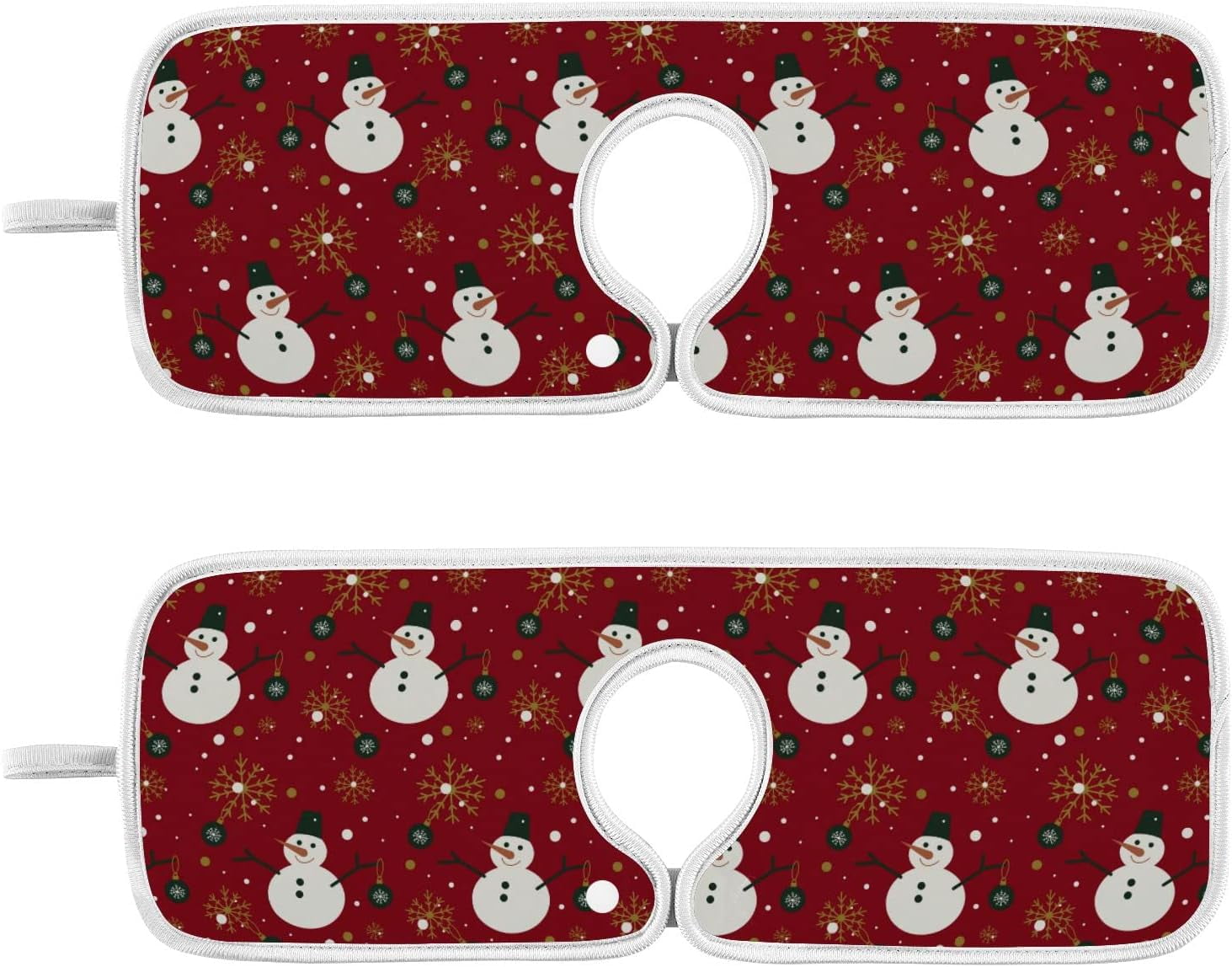 Christmas Snowman Winter Sink Splash Guard for Faucet 2 Packs Faucet