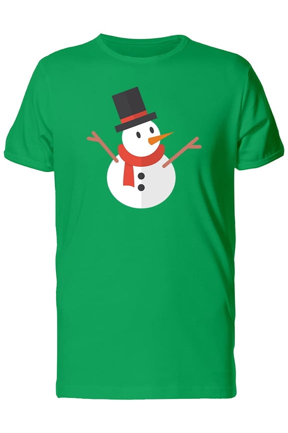 Christmas Snowman With Top Hat Tee Men's -Image by Shutterstock
